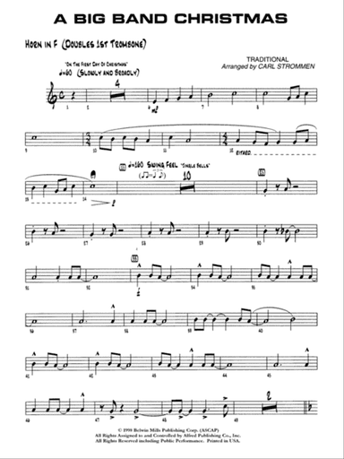 A Big Band Christmas: 1st F Horn