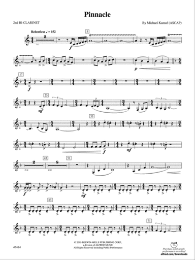 Pinnacle: 2nd B-flat Clarinet