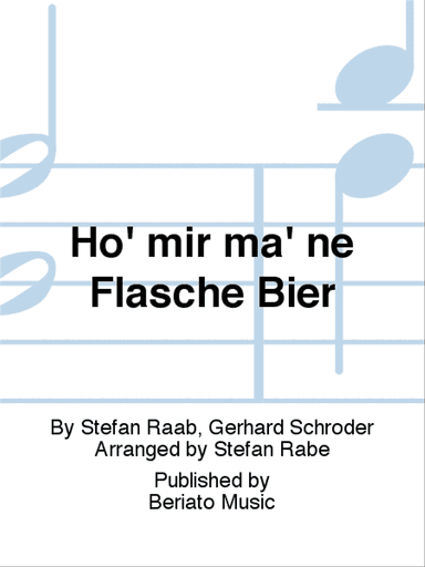 Ho' mir ma' ne Flasche Bier