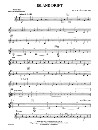 Island Drift: (wp) E-flat Tuba T.C.
