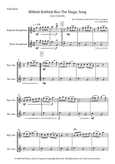 Bibbidi-bobbidi-boo (the Magic Song)