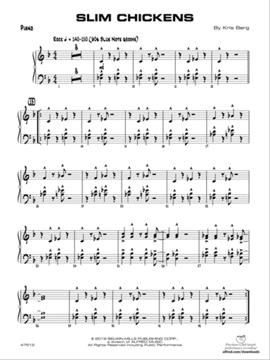 Slim Chickens: Piano Accompaniment