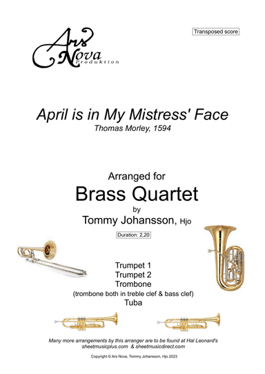 April is in my Mistress' Face