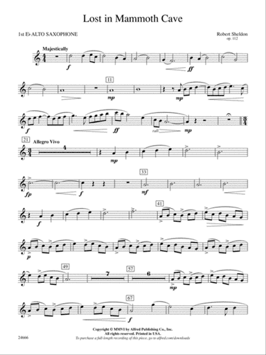 Lost in Mammoth Cave: E-flat Alto Saxophone