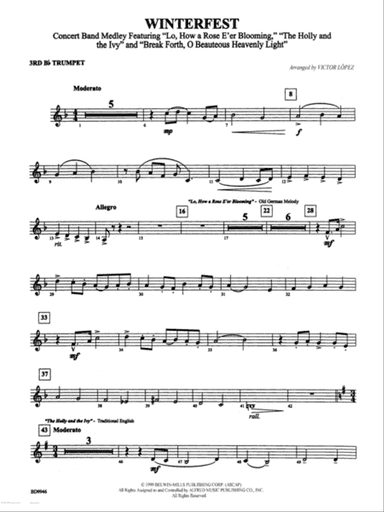 Winterfest: 3rd B-flat Trumpet