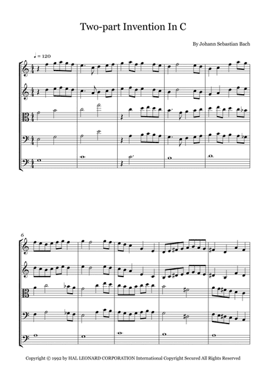 Two-part Invention In C