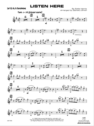 Listen Here: E-flat Alto Saxophone