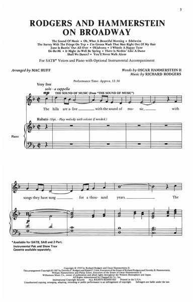 Rodgers and Hammerstein On Broadway (Medley) (arr. Mac Huff)