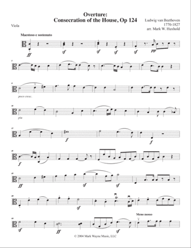 Consecration of the House, Overture Op. 124