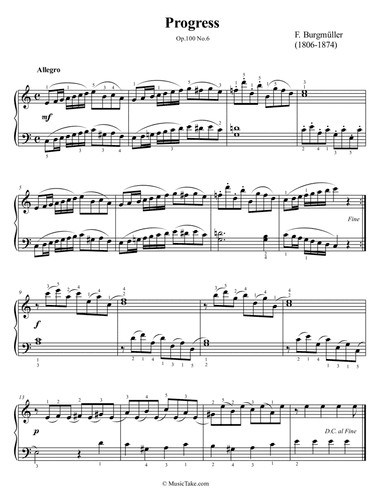 Burgmuller Progress Op.100 No.6