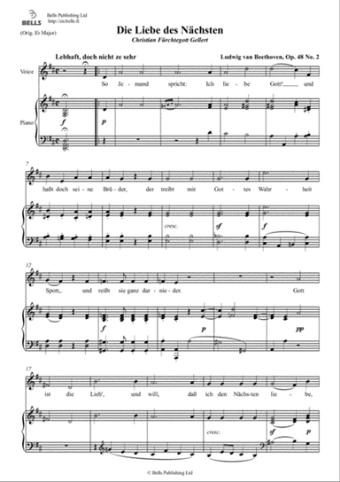 Die Liebe des Nachsten, Op. 48 No. 2 (D Major)