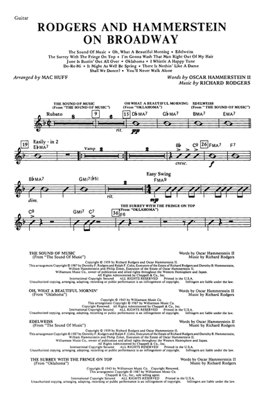 Rodgers and Hammerstein on Broadway (Medley) (arr. Mac Huff) - Guitar
