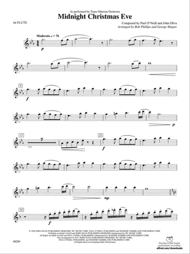 Midnight Christmas Eve: Flute