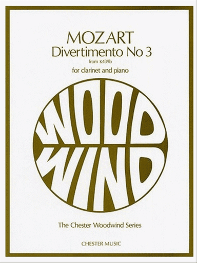 Mozart Divertimento N.3 Cla/Piano