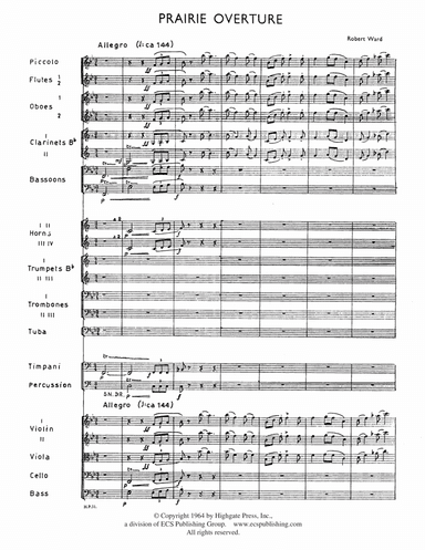Prairie Overture (Downloadable Additional Orchestral Score)
