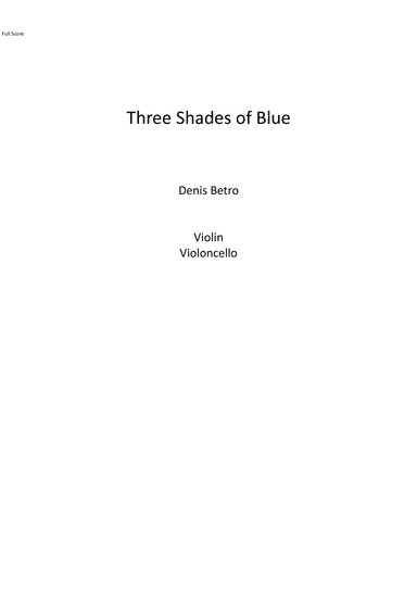 Three Shades of Blue