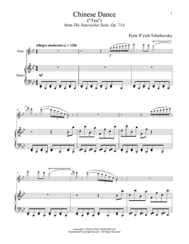 Chinese Dance (Tea), Op. 71a (from The Nutcracker)