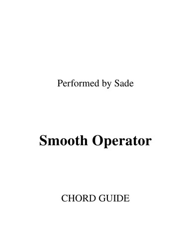 Smooth Operator