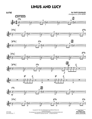 Linus and Lucy (arr. John Berry) - Guitar