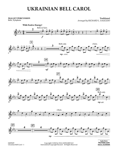 Ukrainian Bell Carol - Mallet Percussion