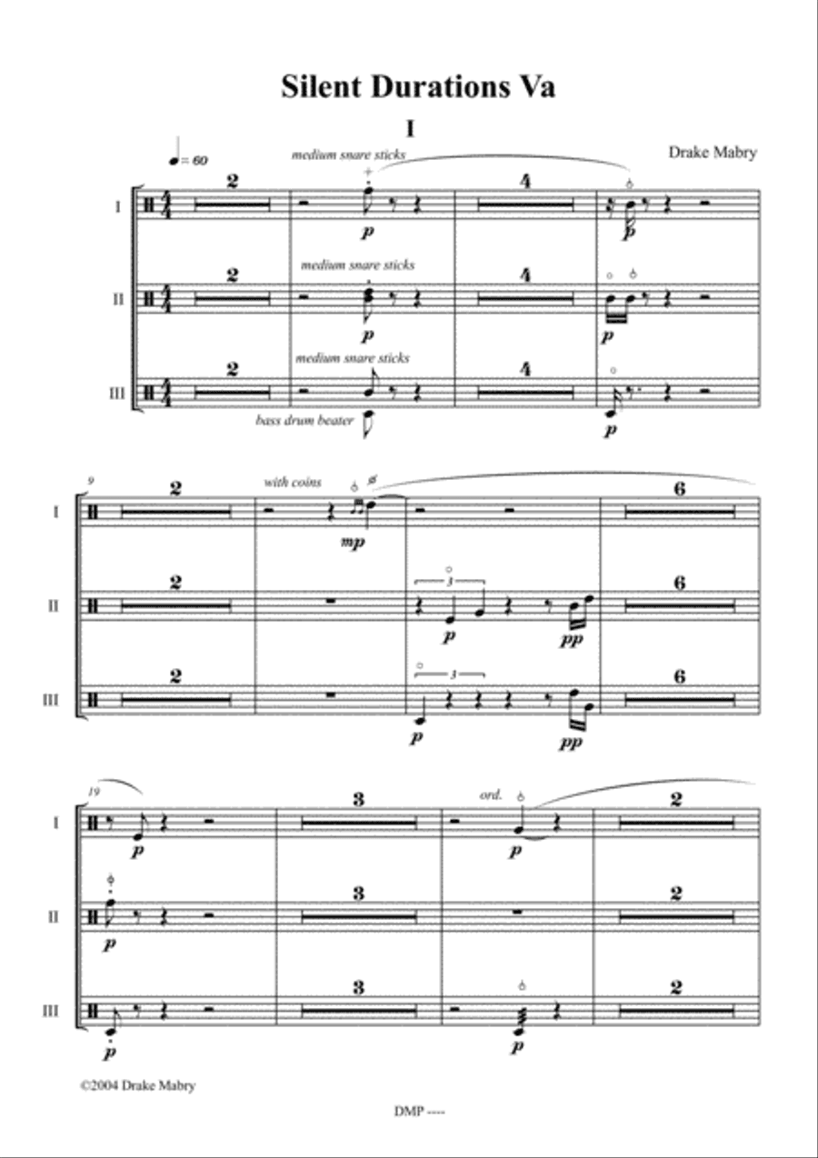 Silent Durations Va (a Zen experience)