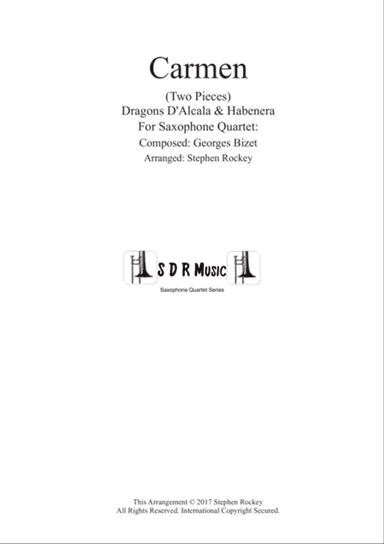 Carmen (Two Pieces) For Saxophone Quartet