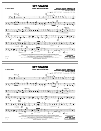Stronger (What Doesn't Kill You) (arr. Matt Conaway) - Electric Bass