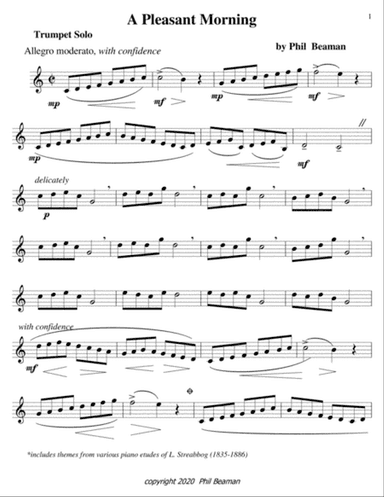 A Pleasant Morning-trumpet solo