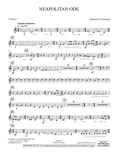 Neapolitan Ode - F Horn 2