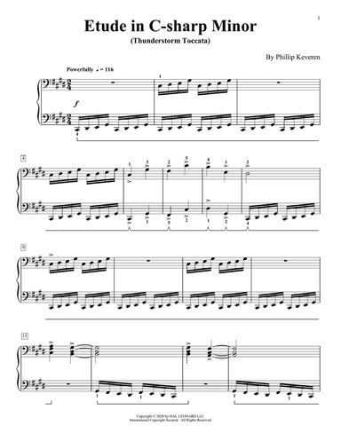 Etude In C-Sharp Minor (Thunderstorm Toccata)