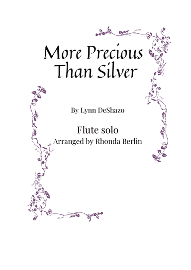 More Precious Than Silver