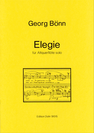 Elegie für Altquerflöte solo (1986)