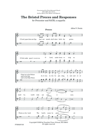 The Bristol Preces and Responses