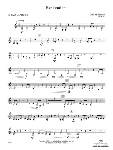 Explorations: B-flat Bass Clarinet