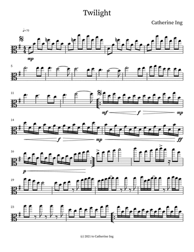 Twilight -Viola