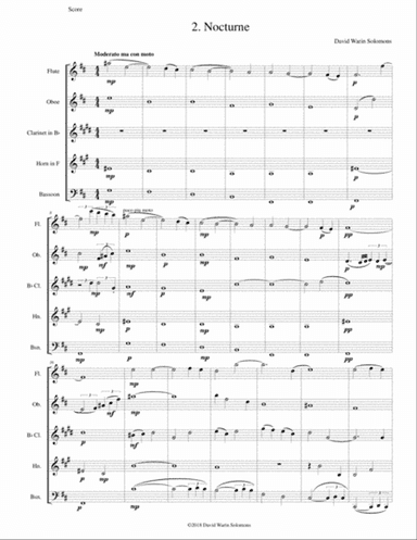 Nocturne for wind quintet