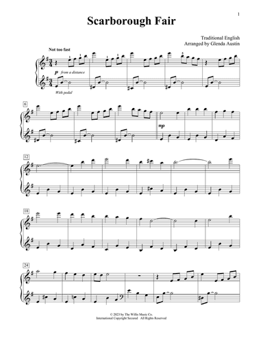 Scarborough Fair (arr. Glenda Austin)
