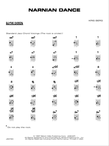 Narnian Dance: Guitar Chords