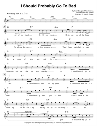 I Should Probably Go To Bed