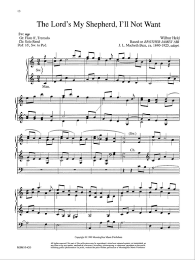 The Lord's My Shepherd, I'll Not Want (Downloadable)