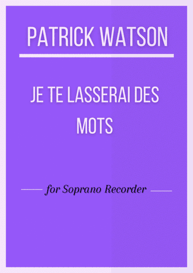 Je Te Laisserai Des Mots