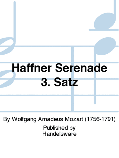 Haffner Serenade 3. Satz