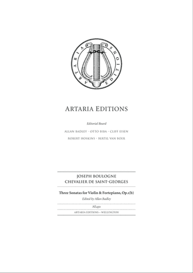 Three Sonatas for Violin & Fortepiano