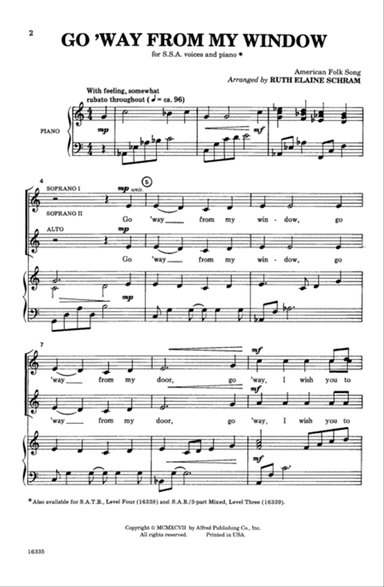 Go 'Way from My Window