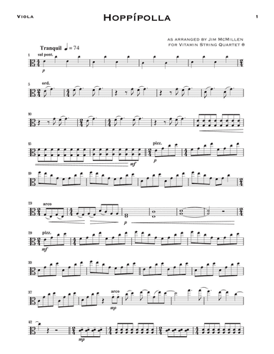 Hoppípolla (arr. Jim McMillen) - Viola