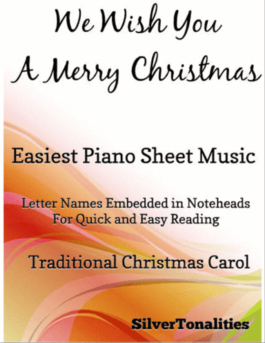 We Wish You a Merry Christmas Easiest Piano Sheet Music