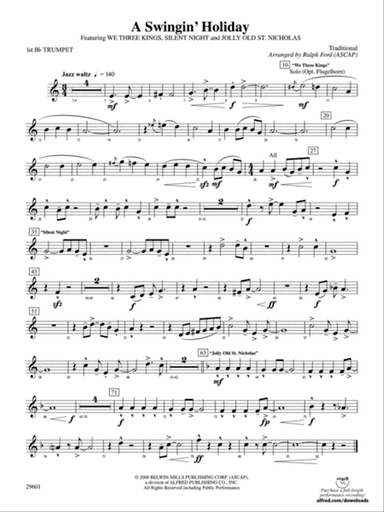 A Swingin' Holiday: 1st B-flat Trumpet