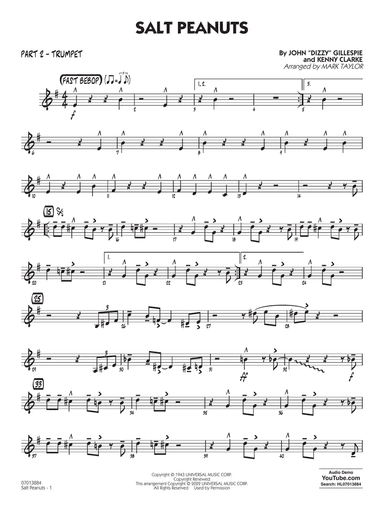 Salt Peanuts (arr. Mark Taylor) - Part 2 - Trumpet