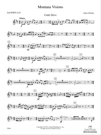 Montana Visions: (wp) 2nd Horn in E-flat