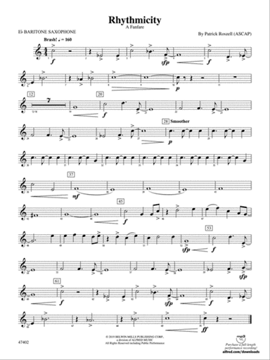 Rhythmicity: E-flat Baritone Saxophone